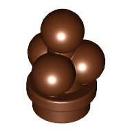 Lego kopeček zmrzliny, červeno hnědá (4639908, 6150309)